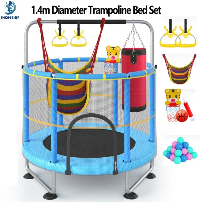 Sports Equipment Kids - 55Inch Trampoline Bed Set for1-2 Kids