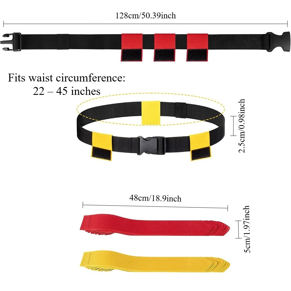 6PCS Flag Football Belts Set A - Sports Equipment Kids ulasan dan harga