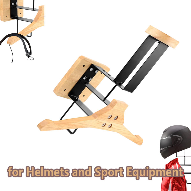 Wood Motorcycle Helmet Holder  - Sports Equipment Home ulasan dan harga
