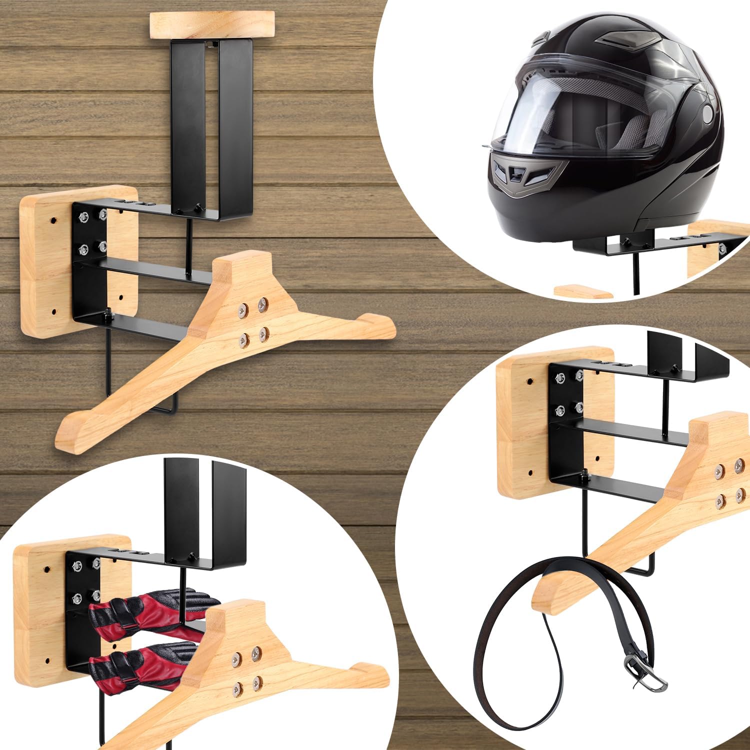 Wood Motorcycle Helmet Holder  - Sports Equipment Home ulasan dan harga