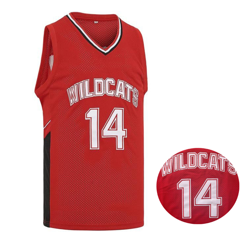 Movie Wildcats High School #14 - Sports Equipment Jersey ulasan dan harga