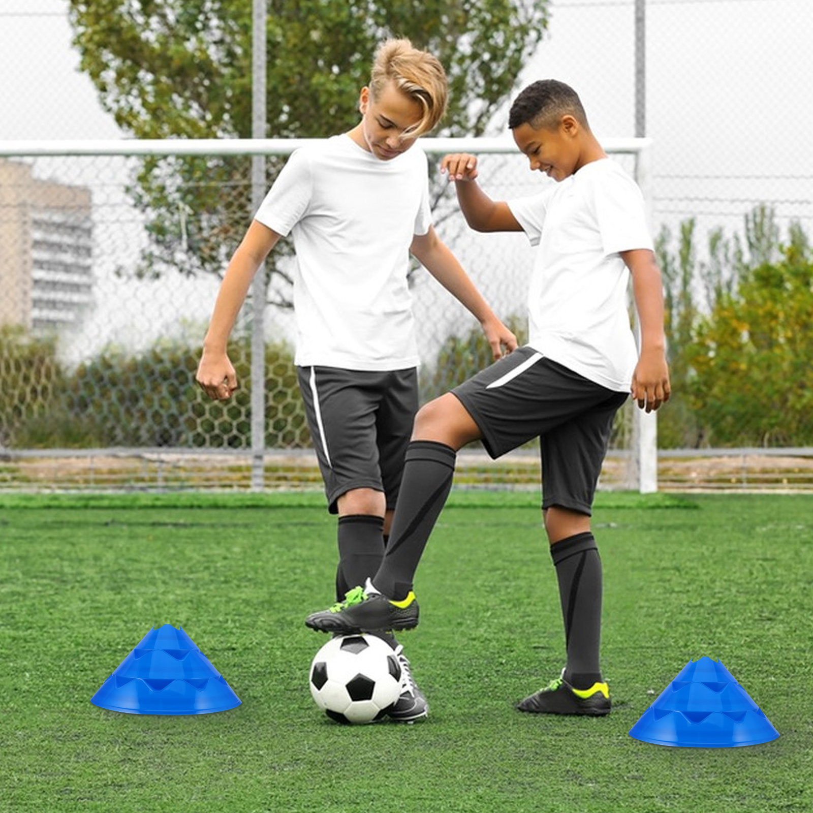 6Pcs Soccer Training Cones Foo - Sports Equipment Football ulasan dan harga