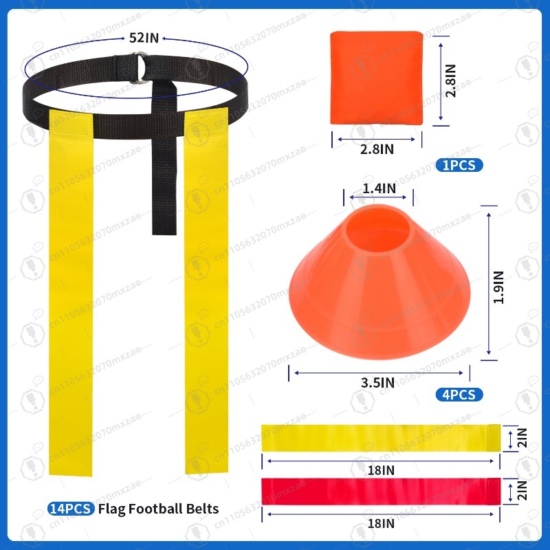Flag Football Belts Set Americ - Sports Equipment Kids ulasan dan harga