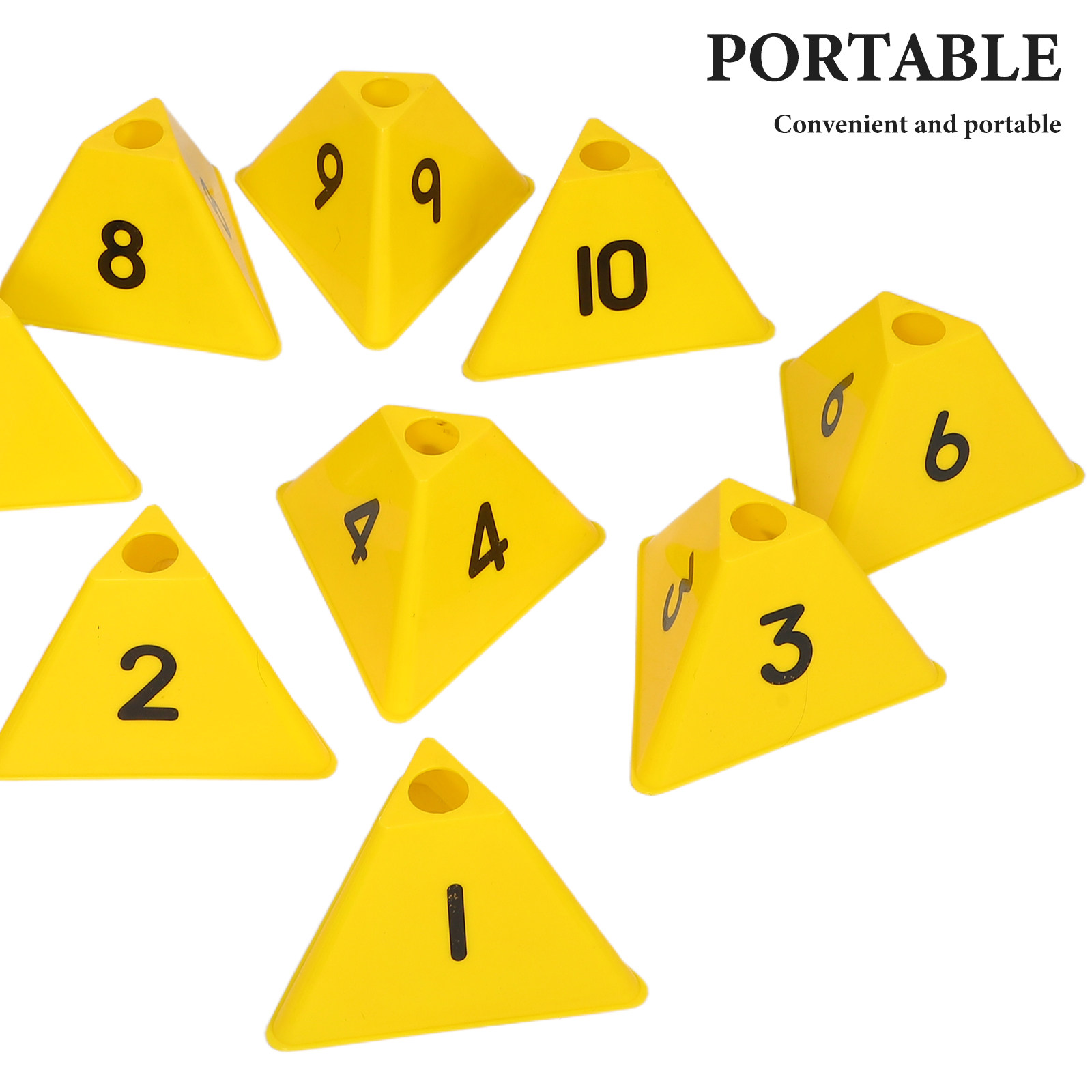 10Pcs Football Training Marker - Sports Equipment Football ulasan dan harga